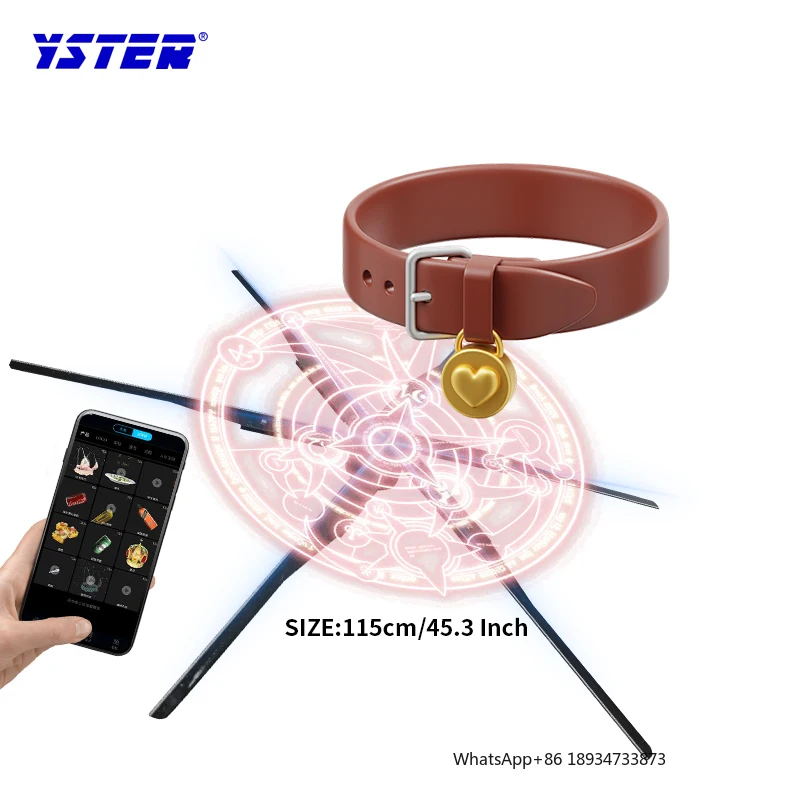 

Good Advertising 3D Holographic LED Fan 115cm 6 Blades Naked Eye 3D Hologram Display for Outdoor Education Use