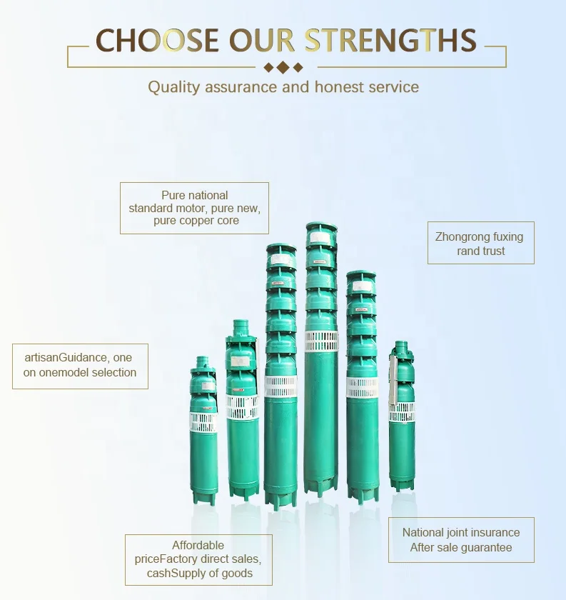 2025년형 심정용 농업 관개용 수중 펌프 고압 워터 펌프 200m 수심