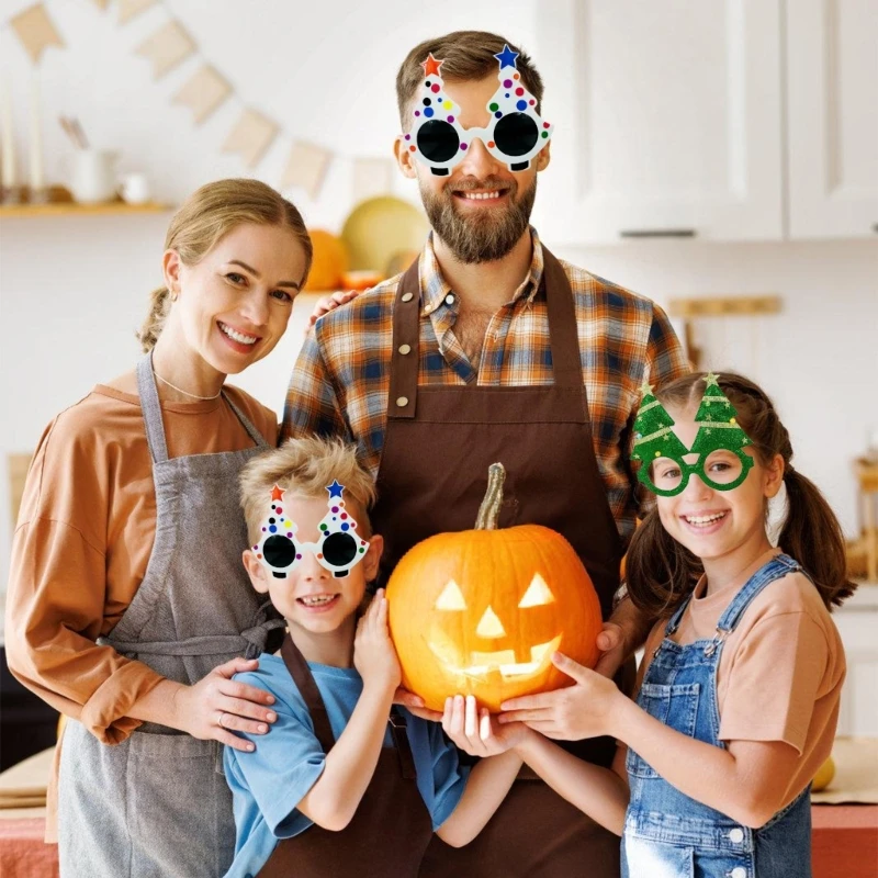 Lunettes noël amusantes, 22 Styles, accessoires Costumes fête vacances, monture lunettes, accessoires pour