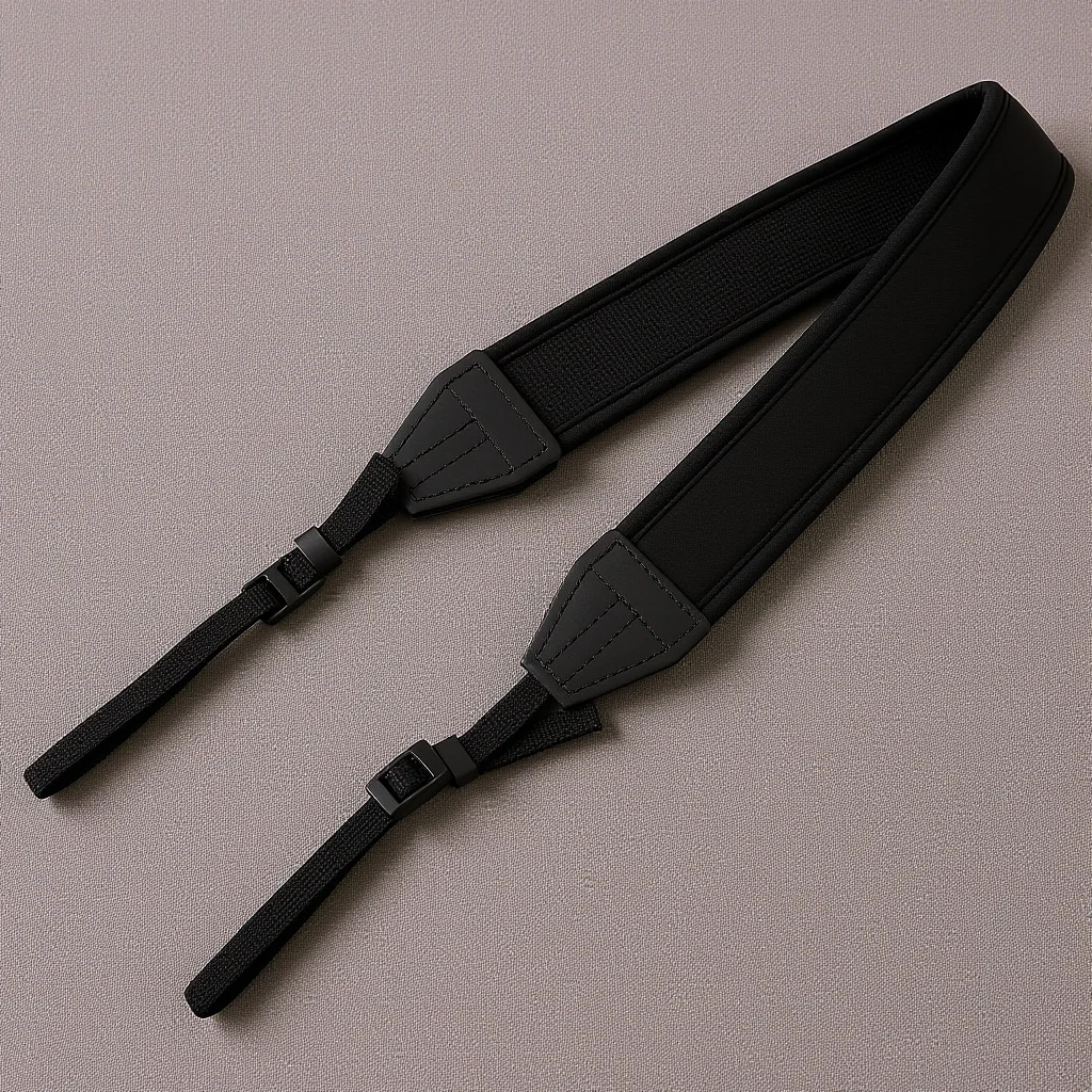 

2pcs Camera Shoulder Strap Adjustable Neoprene Cotton Material Outdoor Hiking Camping Use Hang Camera Neck Belt Universal Fit