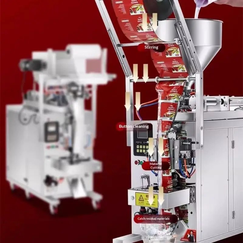 

Автоматическая упаковочная машина для кетчупа, соус, жидкий мед, упаковочная машина для запайки кетчупа