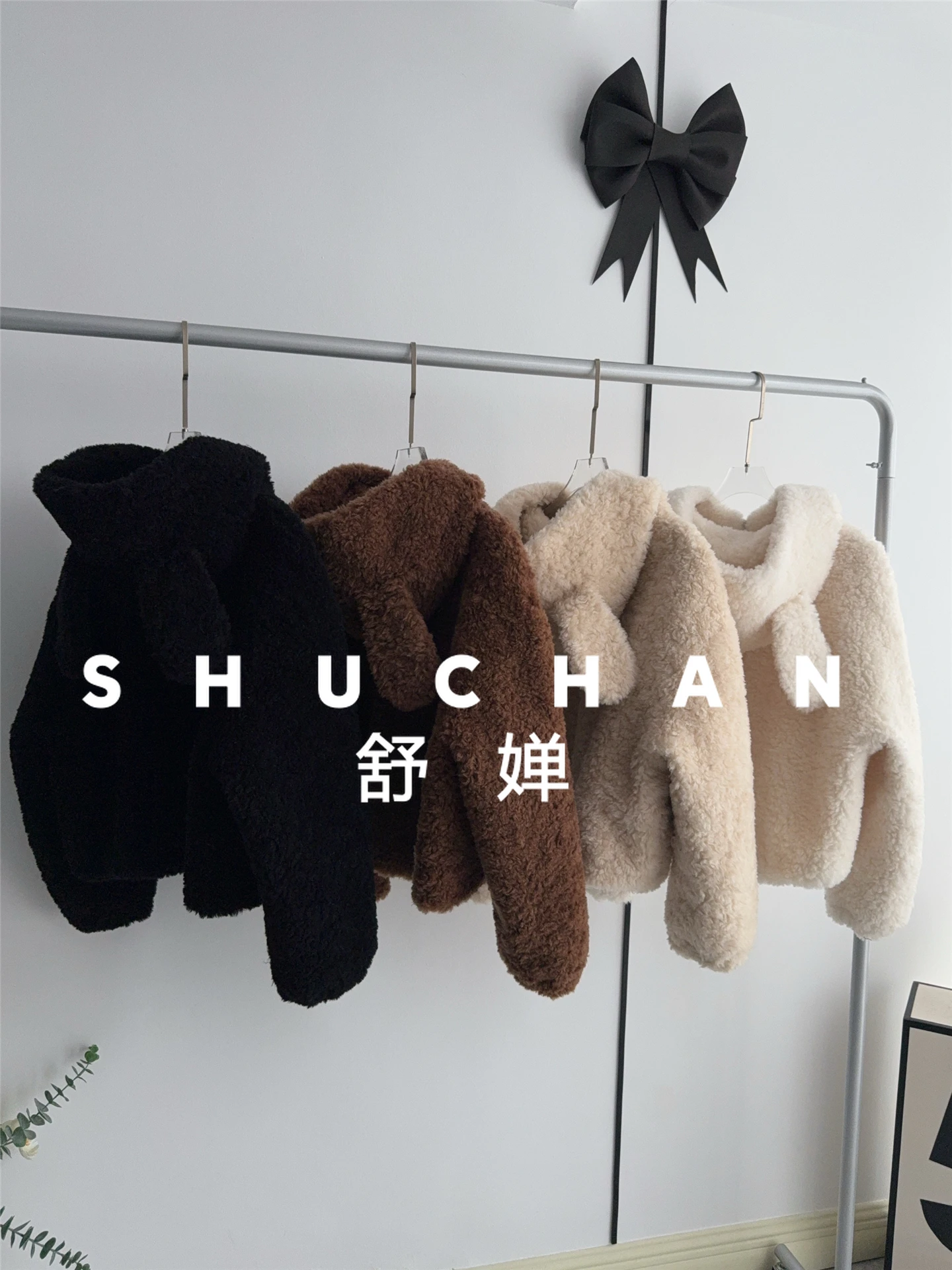 100% 울 여성용 후드 귀달이 지퍼 숏 순모 퍼 따뜻한 재킷 가을 겨울 아브리고스 무헤르