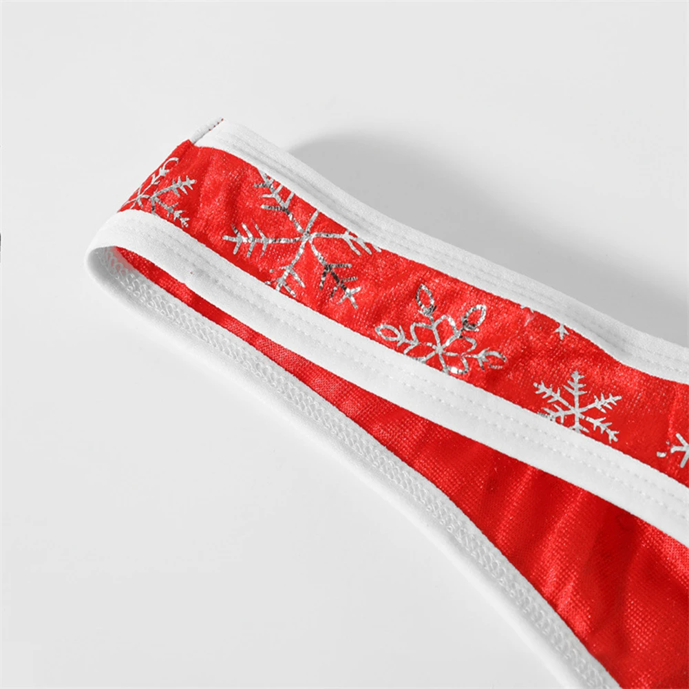 عيد الميلاد الرجال سيور ملخصات الفيل جذع الحقيبة المطبوعة سراويل الملابس الداخلية سيسي الملابس الداخلية G-سلاسل حجم واحد