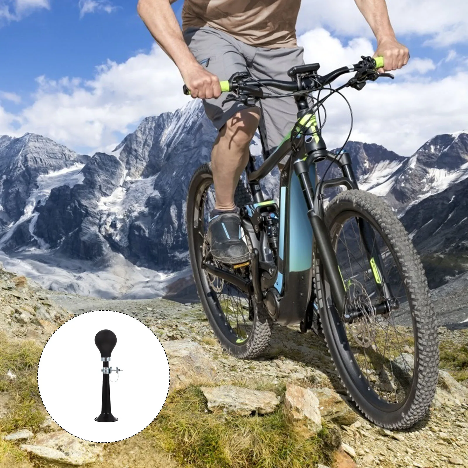 

Bike Bell for Adults Professional Bicycle Bell Durable Water-resistant PVC Horn Easy Installation Safety Warning for Cycling
