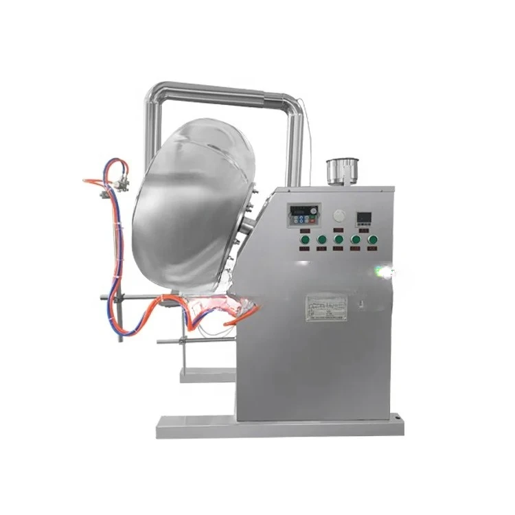 BYC-600 Fully Automatic Flour Peanut Popcorn Chocolate Candy Tablet Sugar Film Coating Machine