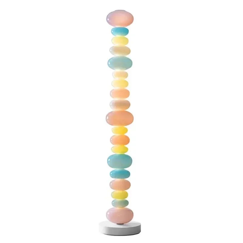 

Candy floor lamp living room sofa next to bedroom Internet celebrity creative ins wind atmosphere gourd glass floor lamp
