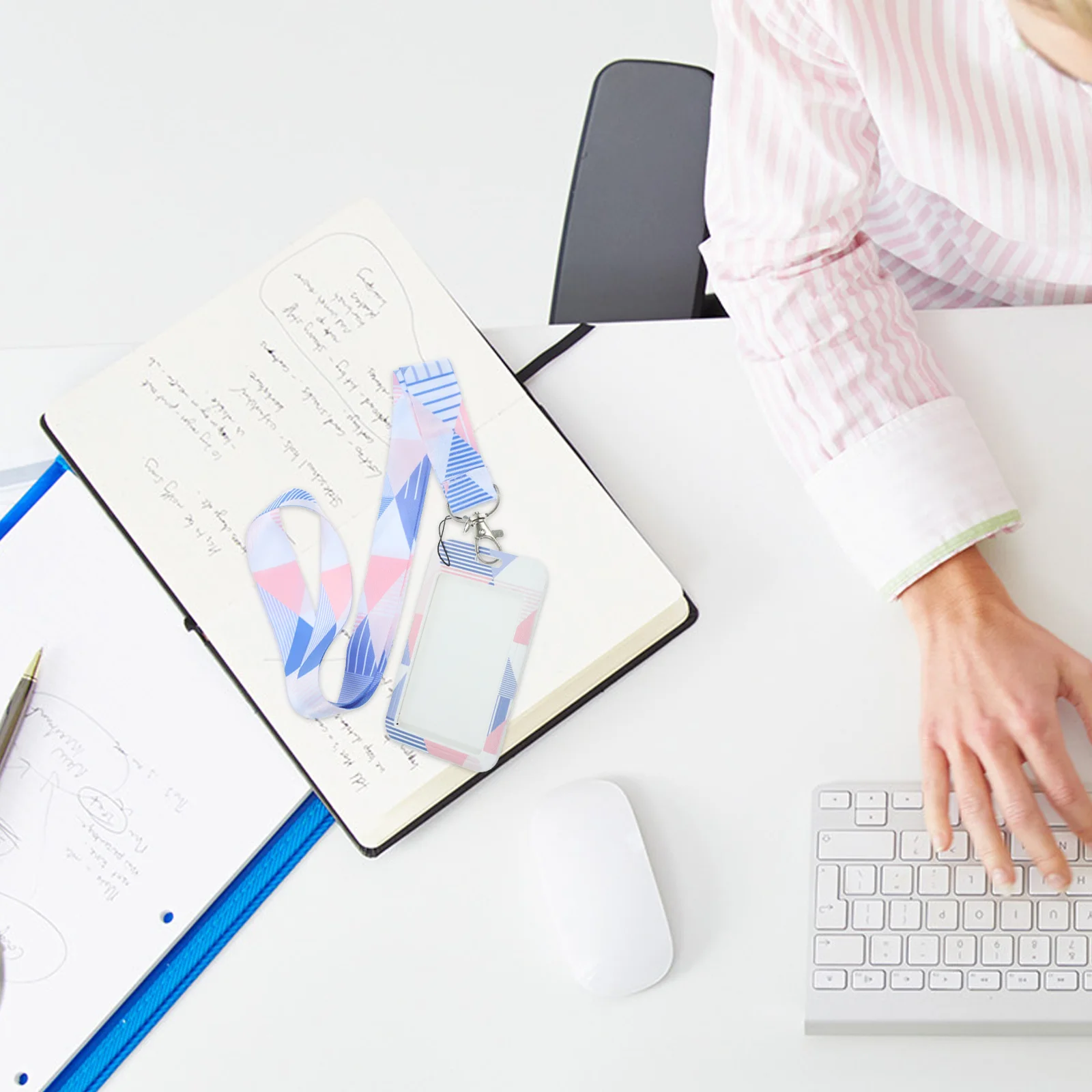 

Name Badge Holder Id Card Holder Hard Card Sleeve Compact Size Office Use Lanyard Protective Cover Safe