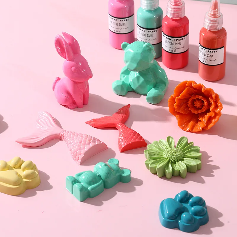 Morandi 24 Color 30g Oil-based Color Paste Epoxy Resin AB Adhesive Hand Drawn Bead DIY Material Resin Pigment