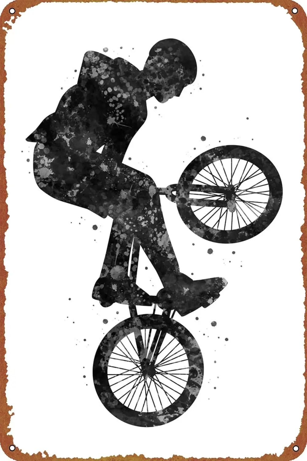 Bmx jump Poster Metal Sign Tin Metal Retro Wall Decor for Home,Street,Gate,Bars,Club sign