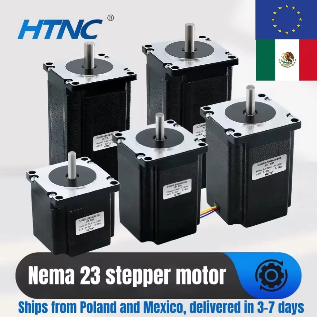 Nema 23 Schrittmotor 20–50 V DC-Motoren 1,2 Nm 2 Nm 2,2 Nm 2,5 Nm 3 Nm 3 A 4 Drähte Nema23 Schrittmotor für CNC-3D-Drucker