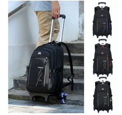 Teenagers School Rolling Bag School Trolley Bags for boys Wheeled backpacks with cart trolley backpack Bag Rolling Satchel bags