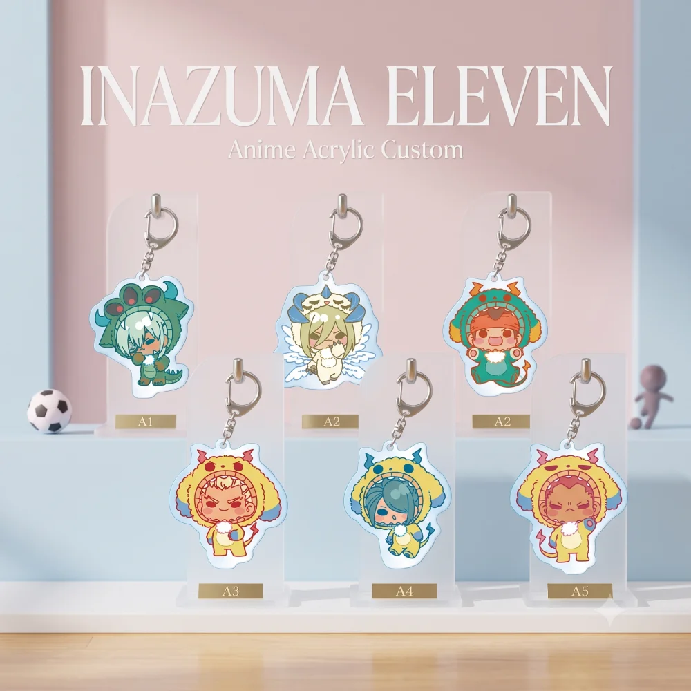 Inazuma Eleven Anime Acrylic Keychain Q Version Backpack Decor Endou Mamoru Gouenji Shuuya Kazemaru Ichirouta