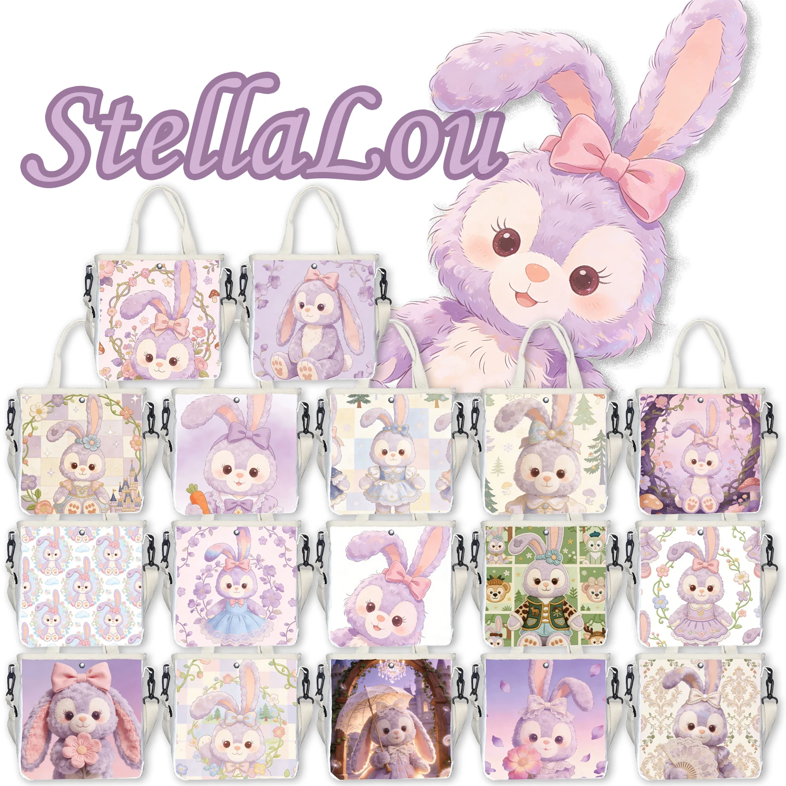 

Сумка на одно плечо StellaLou с милым принтом, можно носить на плече или в руке, подходит для ежедневных поездок на работу, 1 шт.