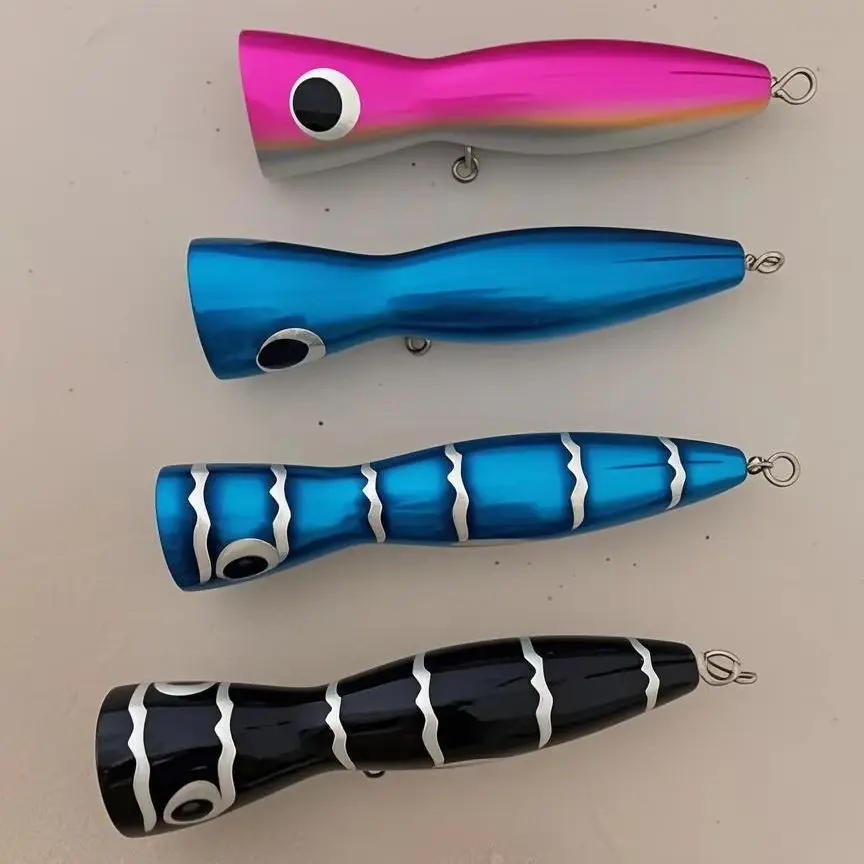 

Private customization Wood Bait Trolling Lure Deep Sea Pencil Boat Fishing Artificial Bait fishing lure Wooden Lure Popper Baits