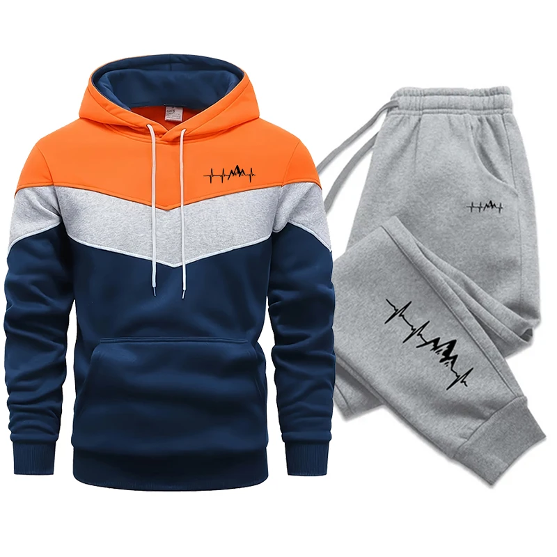 Autumn Winter Men Tracksuit Sports Jogging Sweatshirt Men\'s Set Casual Comfortable Fashion Hoodie High Quality Daily Sweat Pants