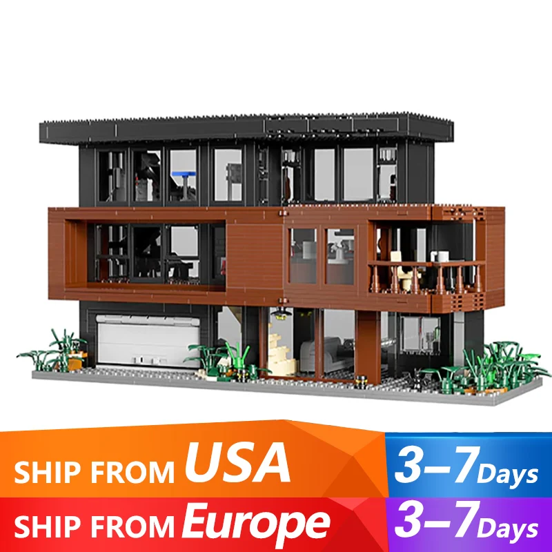 

Creative Movie Cullen House Building Blocks Set Architecture Villa Forest Cottage Model MOC Puzzle Toys Gift for Adults Kids