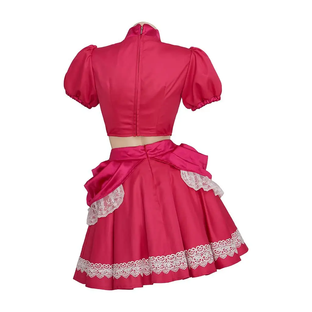Picture 5: Rosalina & Peach Cosplay Dress Set-Light Blue Bell Sleeve Top & Pink Heart Skirt, Perfect for Mario-Themed Birthday & Comic-Con