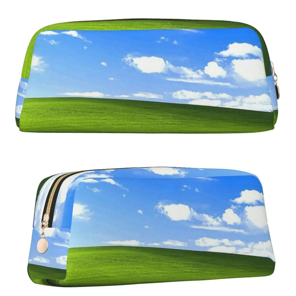 Пенал для карандашей с рисунком Windows XP для мальчиков и девочек, школьный пенал большой вместимости, сумка для ручек, держатель для ручек