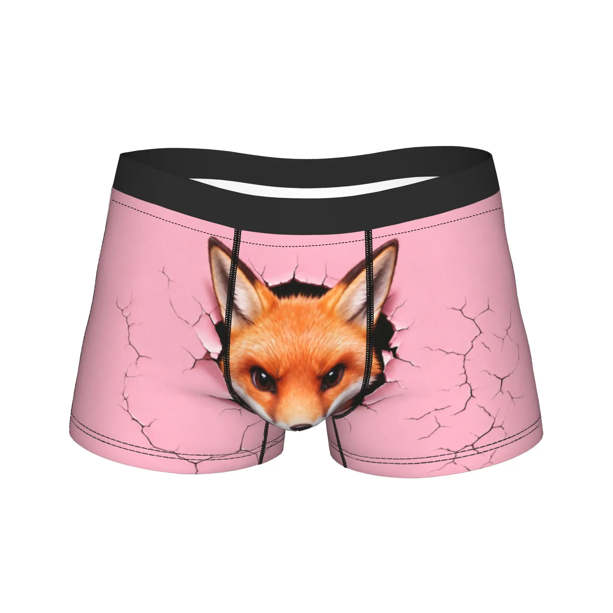 Fox Wildlife Woodland Animal Cute Fox Merch Boxers Briefs Novelty Underwear Boxer Pants Gag Gift For Man