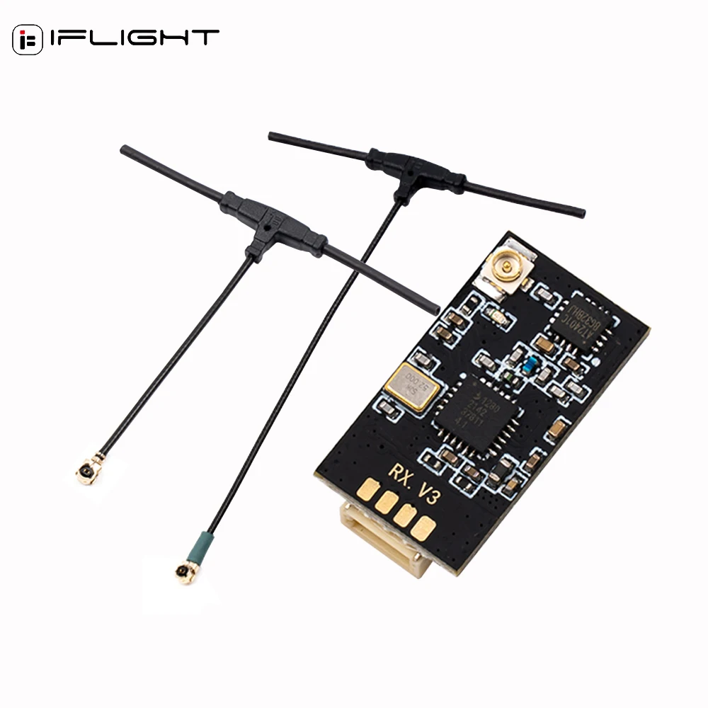 iFlight ELRS 915MHz 1000mW/ ELRS 2.4GHz 500mW Receiver 40mm/70mm Dual-Band Antenna Compatible With Commando 8 For RC PFV Drone