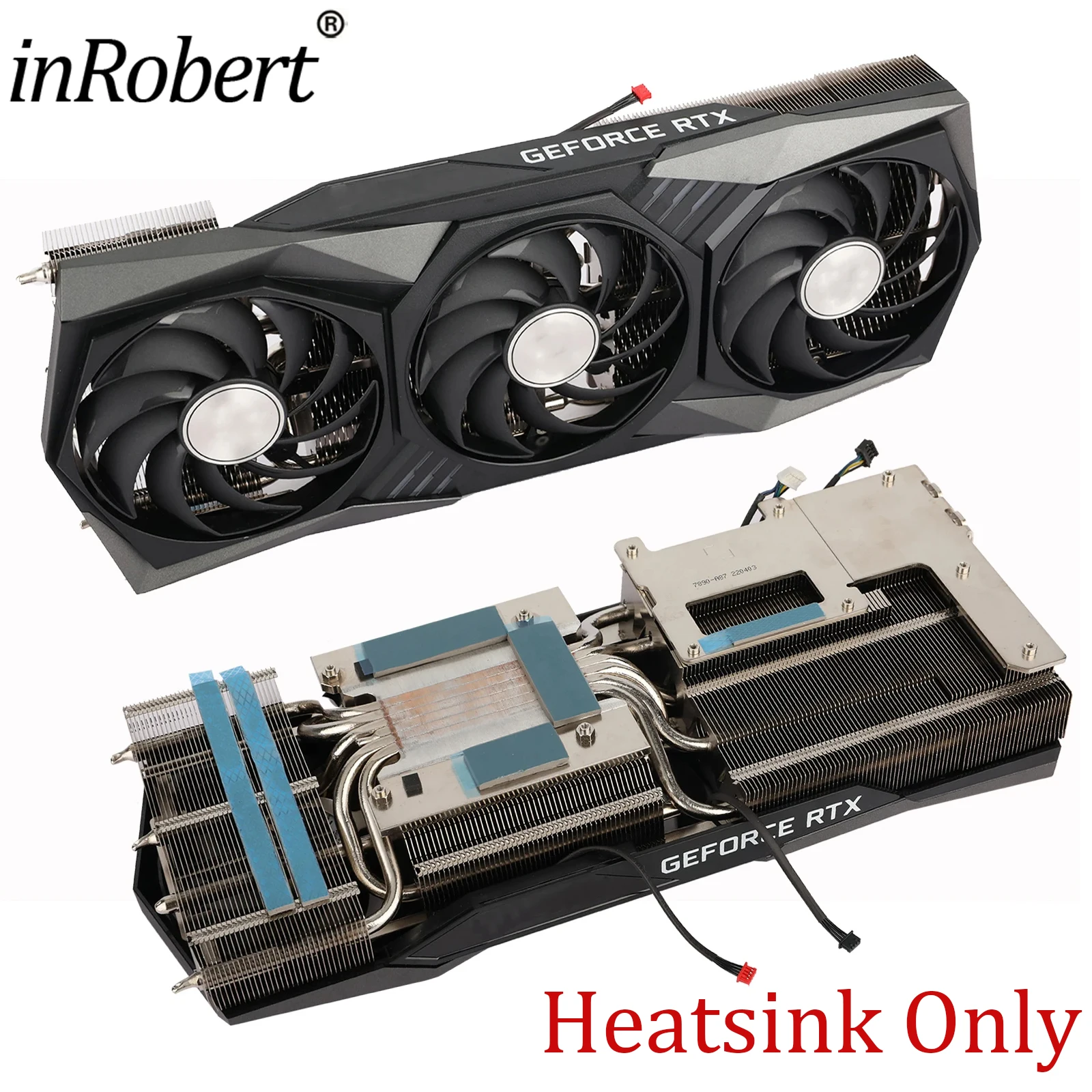 

New RTX3060 Graphics Card Heatsink For MSI RTX3060 3060Ti 3070 3070Ti Gaming X Trio Replacement Graphics Card GPU Cooling