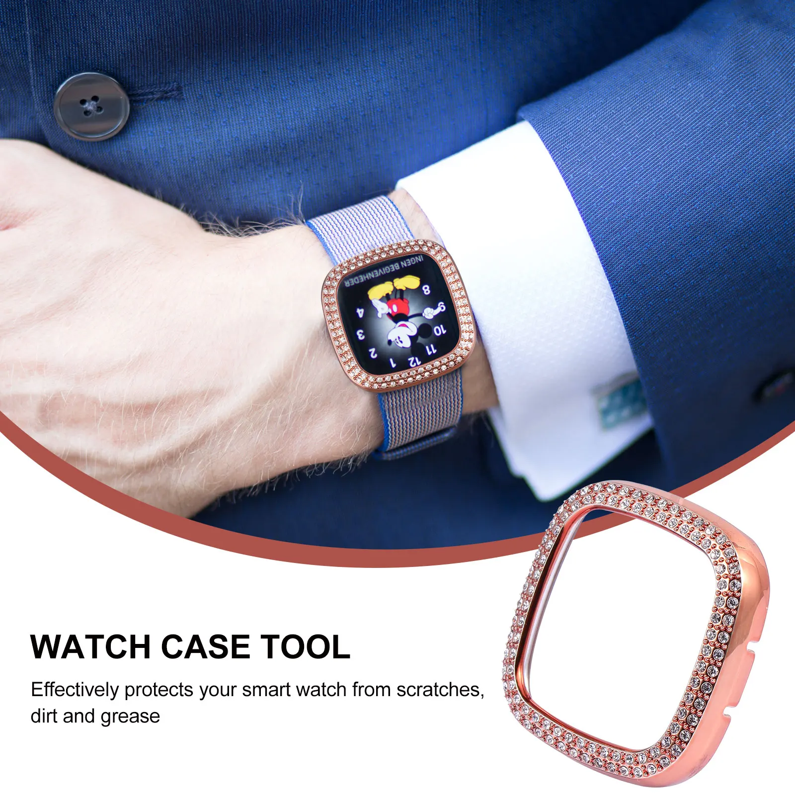 

Full Protective Watch Shell Pc Case For Sense Versa3 Anti-Scratch Cover Easy Install Multiple Colors Compatible