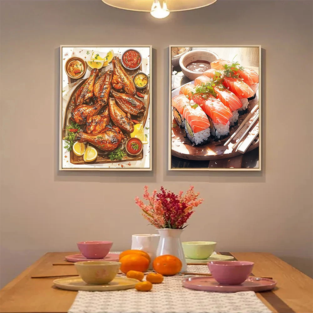 Fruit Diamond Painting Delicious Food  Picture Full Diamond Mosaic Cross Stitch Kit Art DIY New Kitchen Restaurant Home Decor,fr
