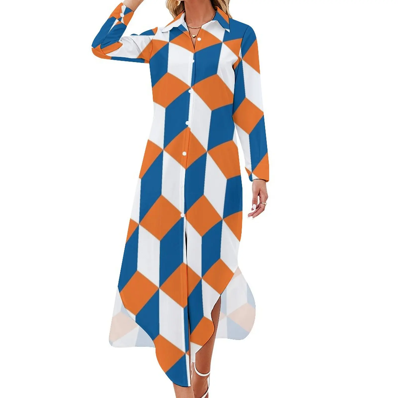 

Gainesville - Qbert Long Sleeved Shirt Dress women's clothing trend 2024 Aesthetic clothing
