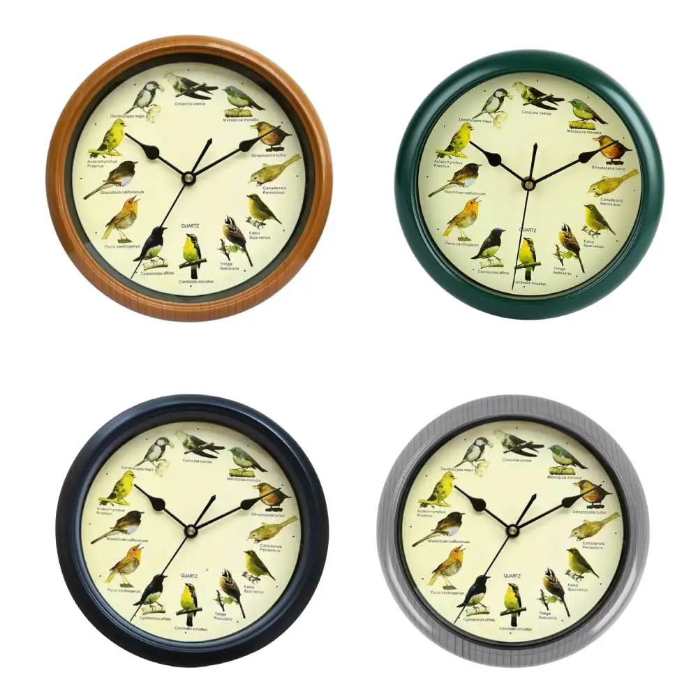 Wall Hanging Clock Decor Singing Bird Wall Clock Bird Clock With Sound Hanging Clock Decor for Kitchen Walls Shelf Decoration