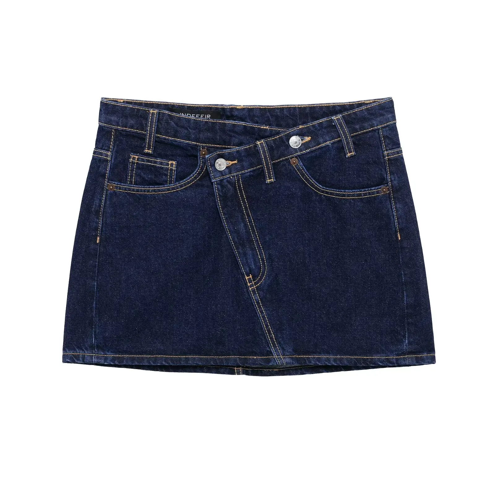   Mini jupes en jean pour femmes en bleu clair, bleu foncé et bleu classique, élégantes et durables pour un look décontracté