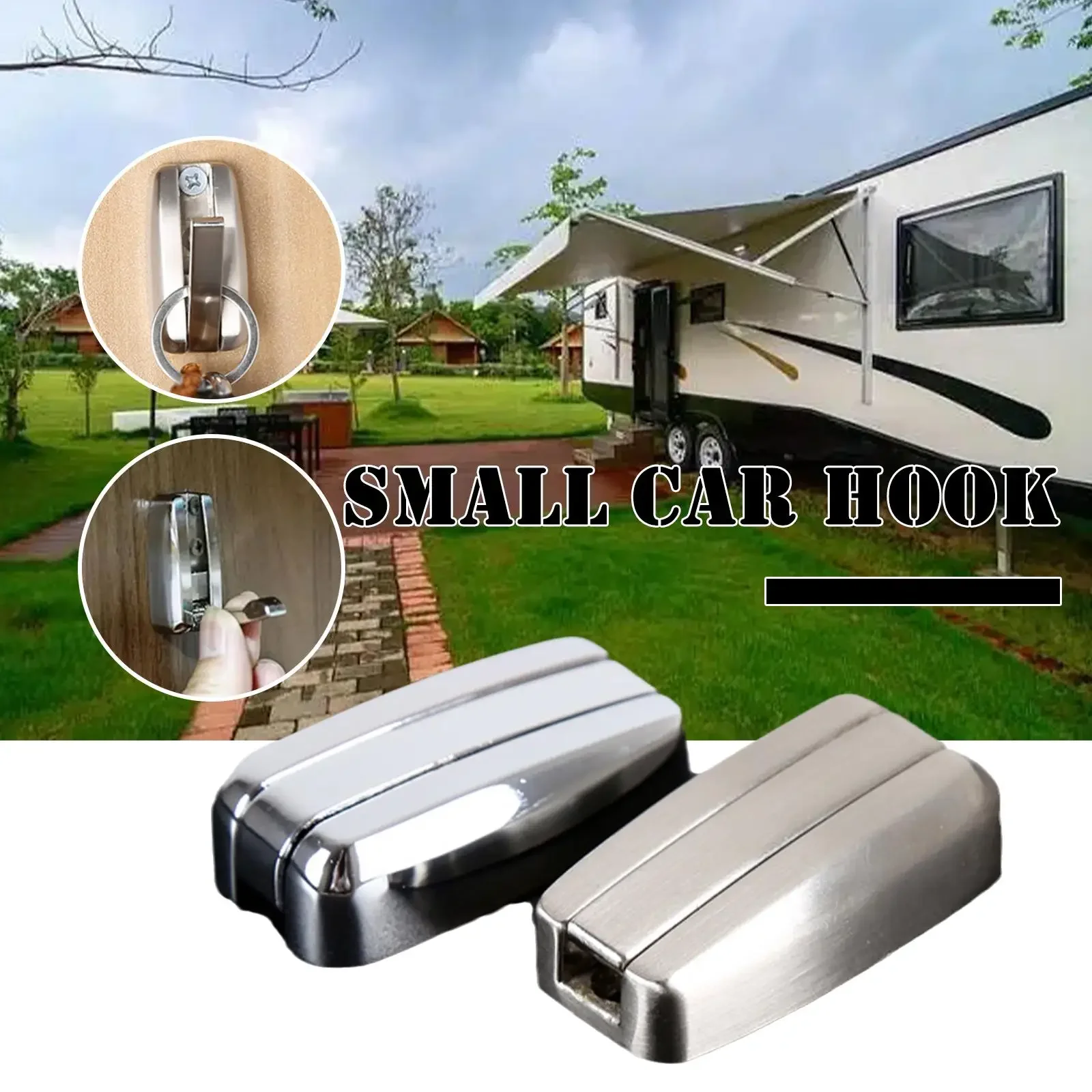 Gancho de toalla de aleación de Zinc RV, gancho de toalla para baño, gancho de carga para Camper en casa, accesorios para RV, gancho de almacenamiento para el hogar y el coche