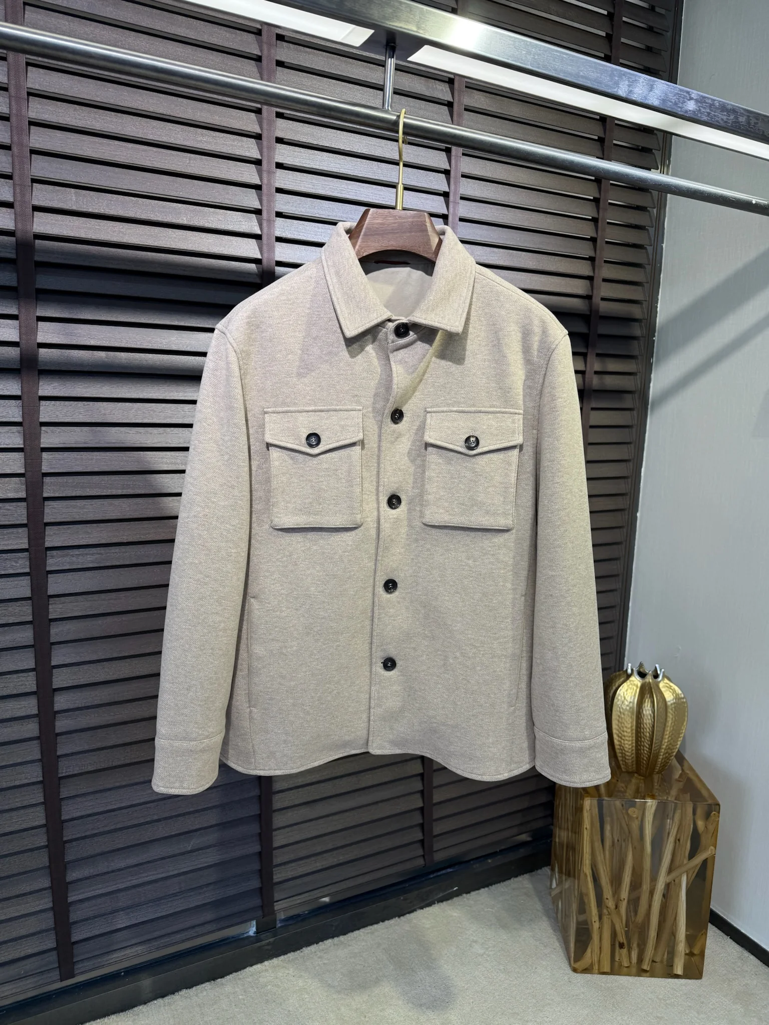 

Простая повседневная куртка в стиле старых денег LP с лацканами из кашемирового волокна 25aw