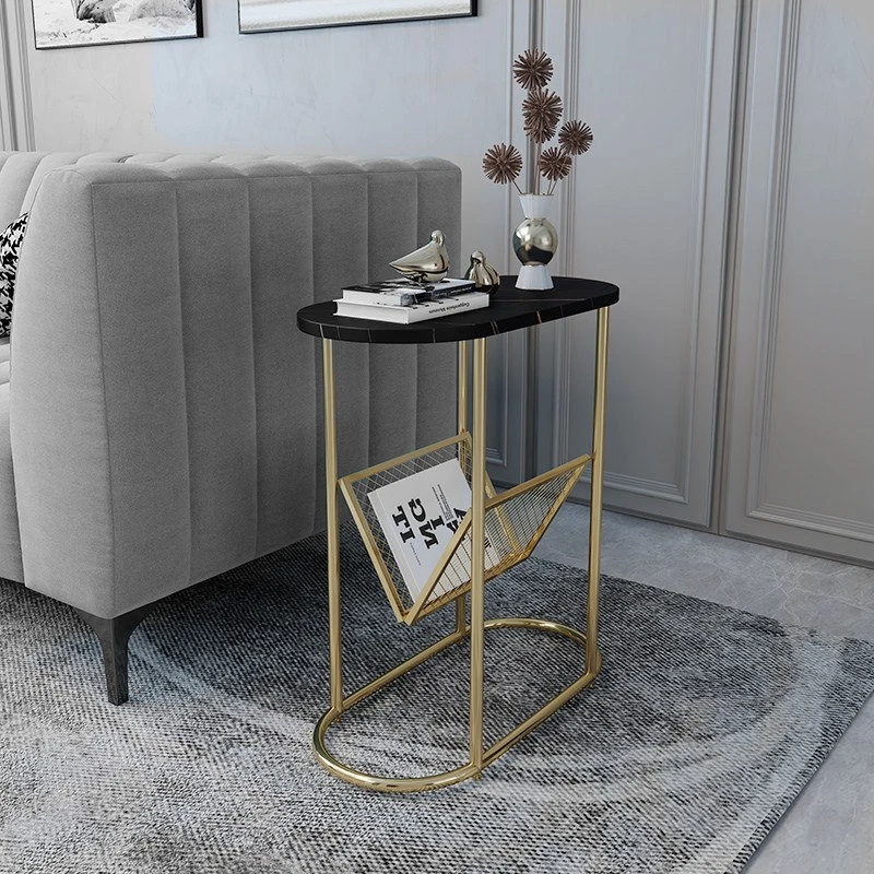 Simple Nordic Light Luxury Coffee Table Sofa Corner Table Bedside Bedroom Marble Small Table Side Table Furniture mesas de café