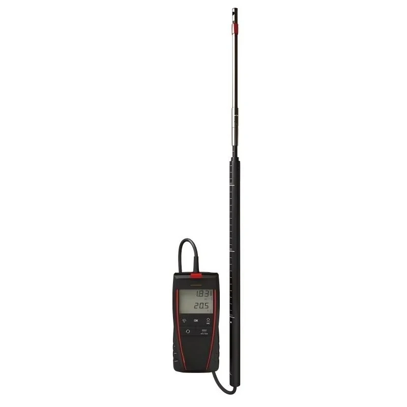 Portable hot wire anemometer can measure wind speed and temperature