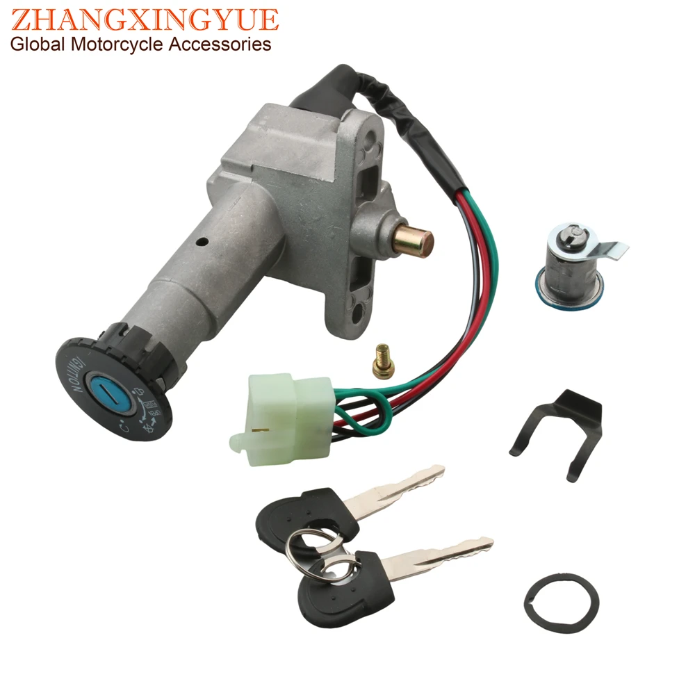 Scooter Ignition Switch Seat Lock Key Set For Sym Jet 4 Symphony S SR 50 125i 35010-Z6A-010
