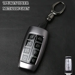 for Genesis Key Fob Cover Keychain Soft TPU Car Key Case for Hyundai GV80 GV90 G70 G80 G90 GV70 8 Buttons accessories