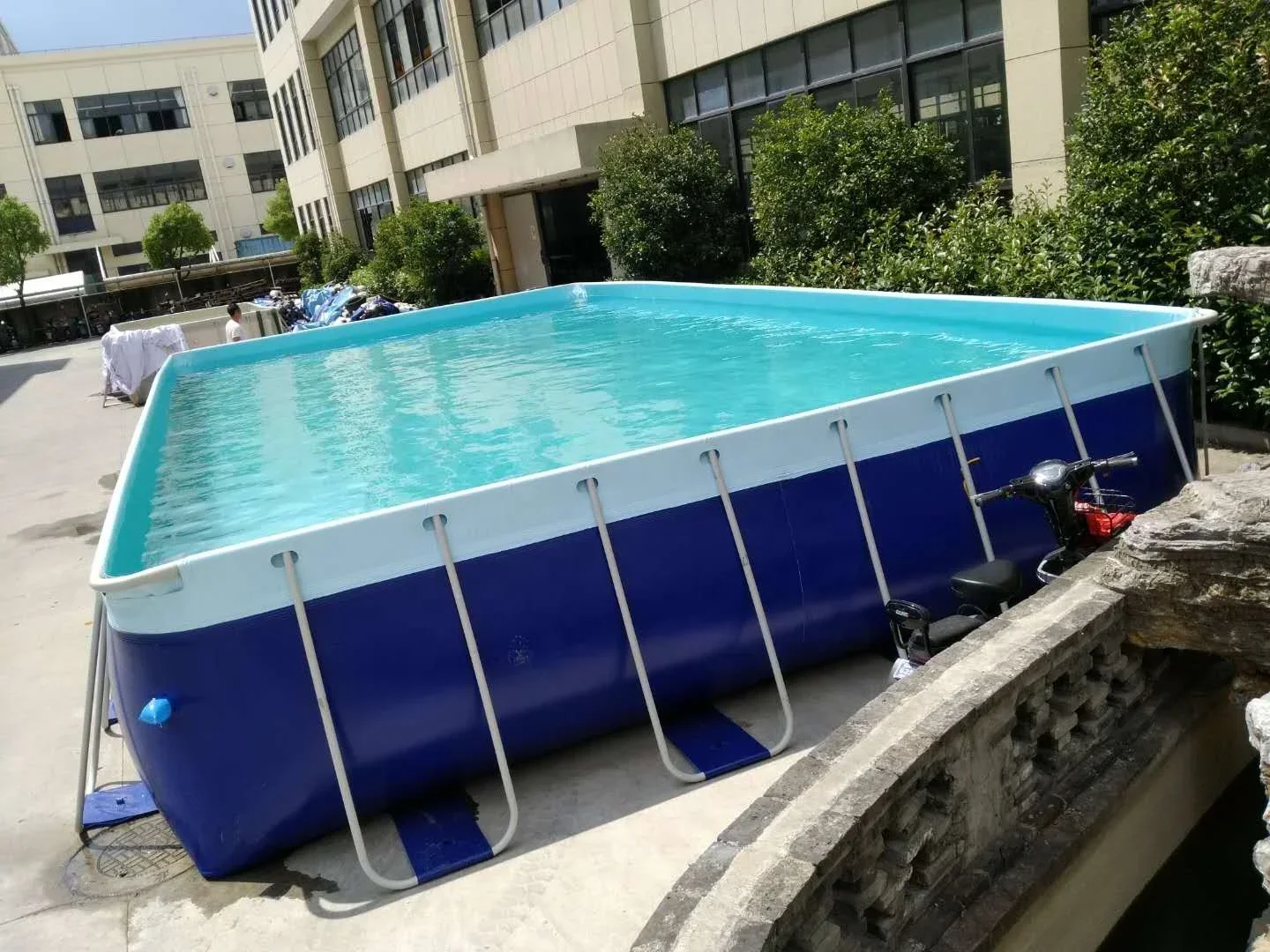 Wholesale Price Kids Cheap Above Ground Steel Rectangular Frame Pools Swimming Pool