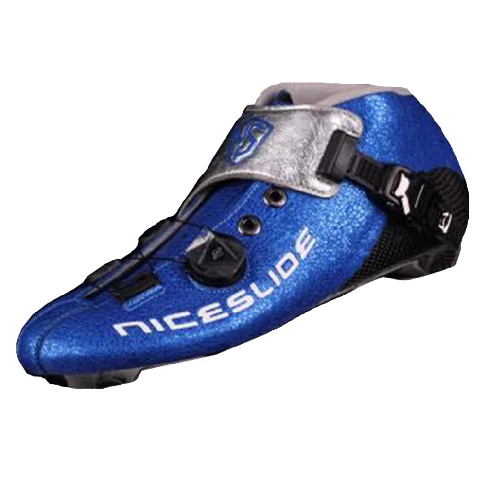 1Pair Original Niceslide Speed Inline Skate Boots Self locking Carbon Fiber Professional Competition Speeding Skate Race Skating