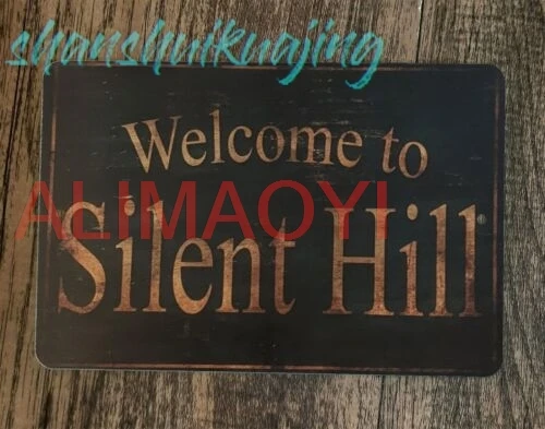 Welcome to Silent Hill 8x12 Metal Wall Sign Poster