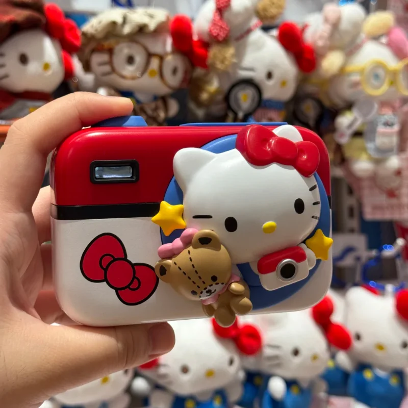 

Оригинальная семейная ретро-камера Sanrio, игрушечный вентилятор, глухая коробка, Hello Kitty Kuromi Pochacco, загадочная коробка, сюрприз, праздничный подарок