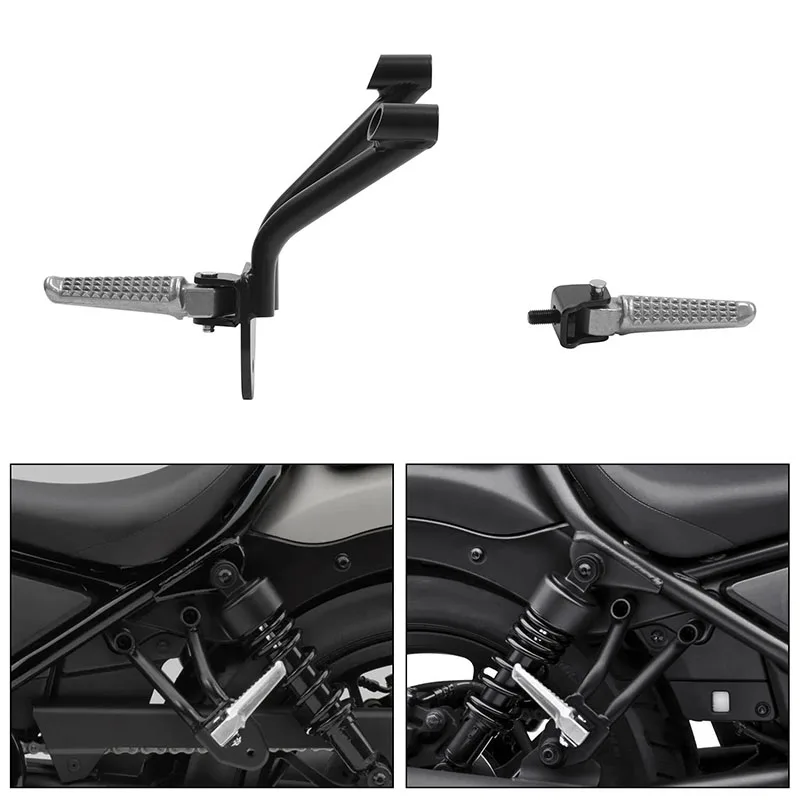 

Motorcycle Rear Passenger FootRests Pegs For Honda Rebel CMX300 CMX500 17-22 2018 2019