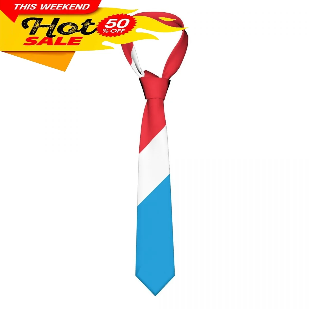 

Luxembourg Flag Tie Emblem Necktie Men Women Neck Ties Casual Plaid Tie Suits Slim Wedding Party Business Necktie Gravatas