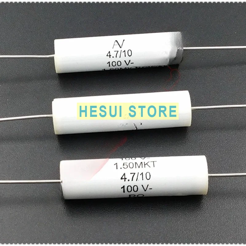 4.7uF 100V AV 1.50MKT 4u7 Piercing Axial Film Capacitor 475