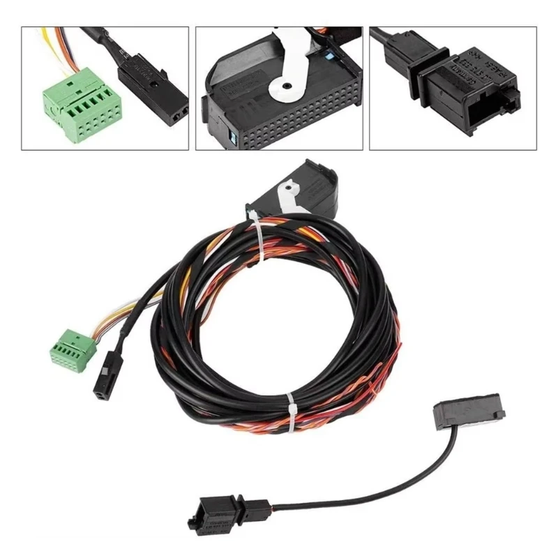 Car Microphone Wiring Harness for Automobile, Voice Cable Set for RCD510 RNS510 9W2 9W7 9ZZ Head Units, Listed X37F