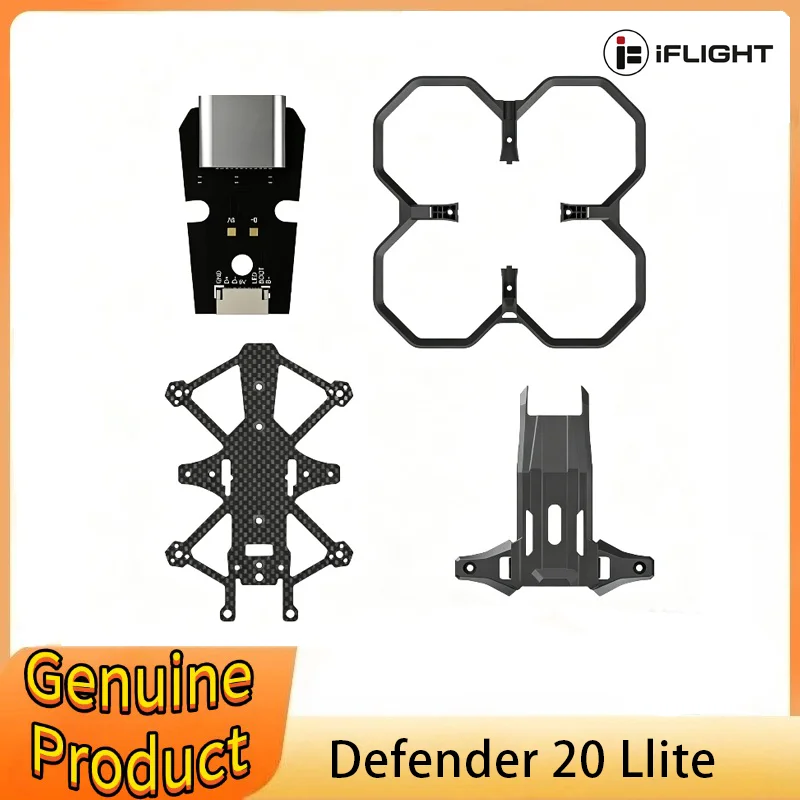 IFlight Defender 20 Lite FPV Frame Replacement Parts for USB Adapter Board / Canopy / Prop Guard / Bottom Plate