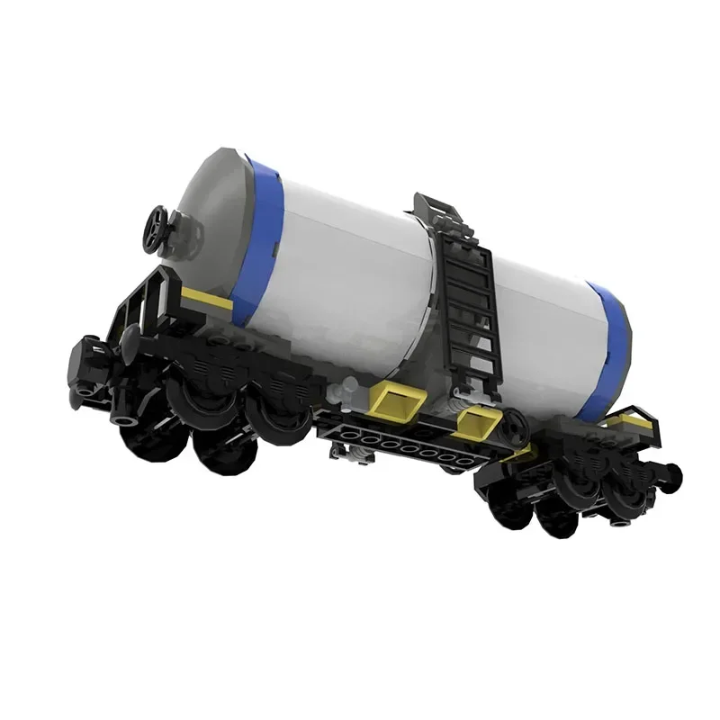 Bloques de construcción de vagón cisterna para niños, Compatible con D B, tren de todo tipo, locomotora de vapor, modelo de ladrillos, MOC-23263 DIY, rompecabezas, juguetes, regalo