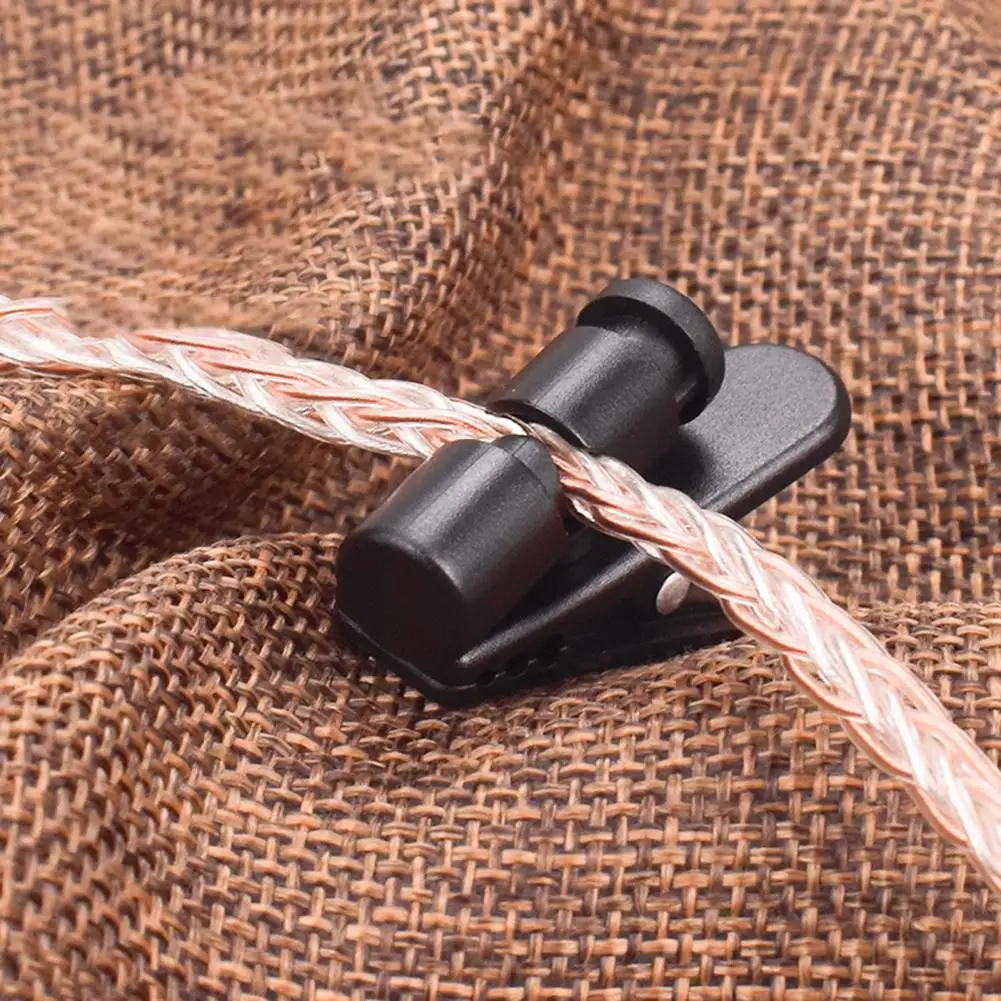 Kopfhörer kabel Organizer verstellbarer Kopfhörer kabel clip mit 360-Grad-Drehung für sichere Anti-Lost-Management-Lösung