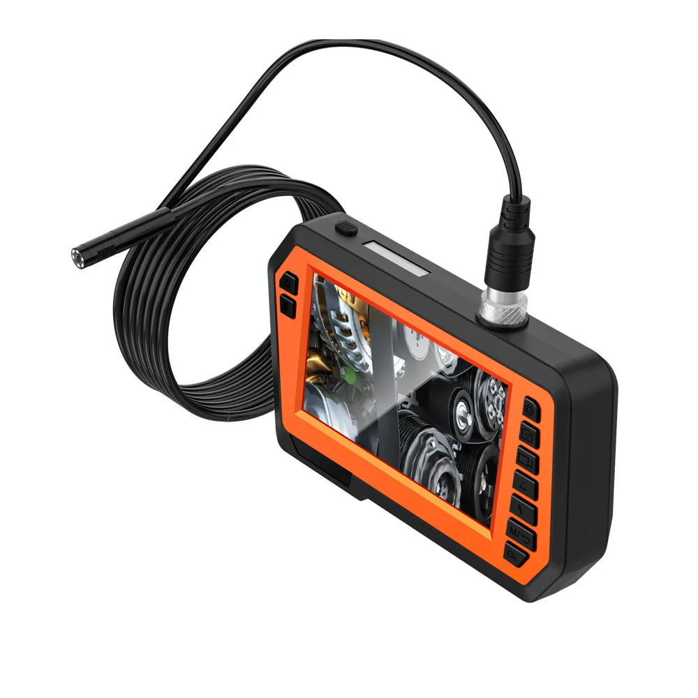 4.3 'Ips Scherm Industriële Endoscoop Camera Hd 1080P 2 Meter Pijp Riool Inspectie Borescope Ip68 Waterdichte Led 2600Mah