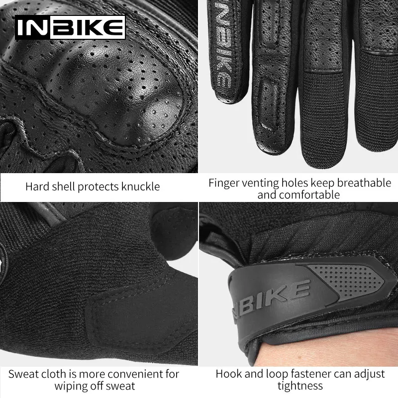 INBIKE Motorcycle Gloves for Men Motorbike Gloves Autumn Summer Motorcross Gloves Man Riding Motor Gloves For Motorcyclist IM801