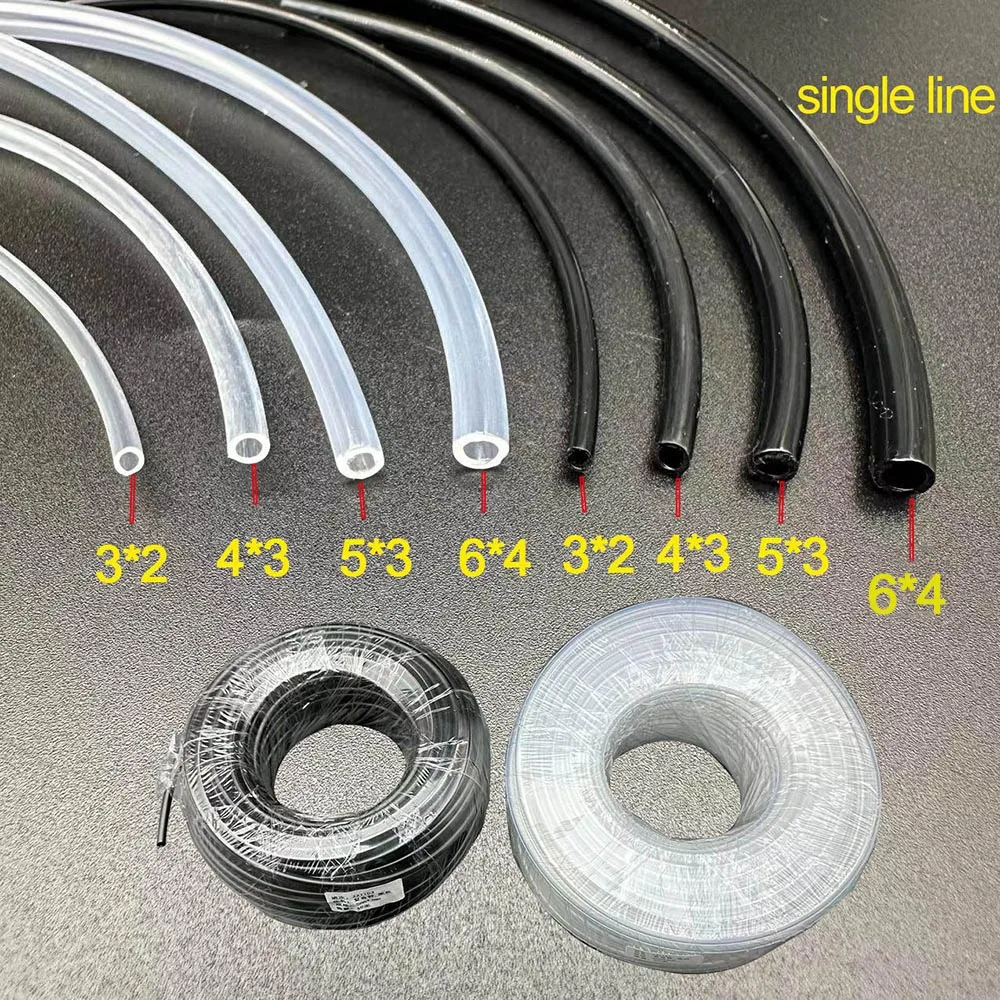 Tubo de tinta de 10M para impresora Epson Mimaki Roland Mutoh slovent, cabezal de impresión DX4 DX5, 3x2mm, 4x3mm, 5x3mm, 6x4mm